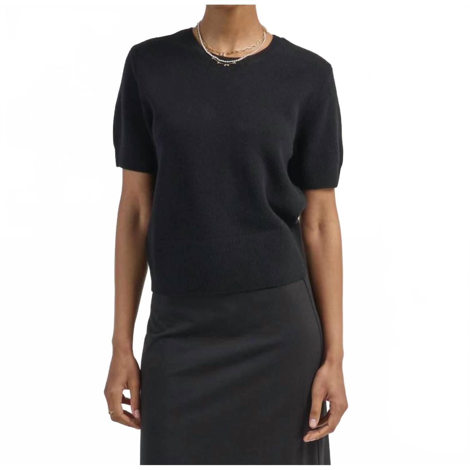 New Arlo Mott Clarkson Short Sleeve Crew Neck Tee In Black